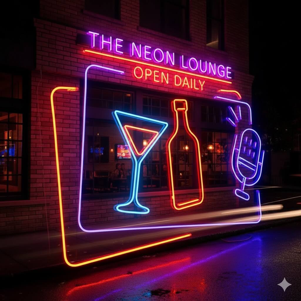 Aviso de neón